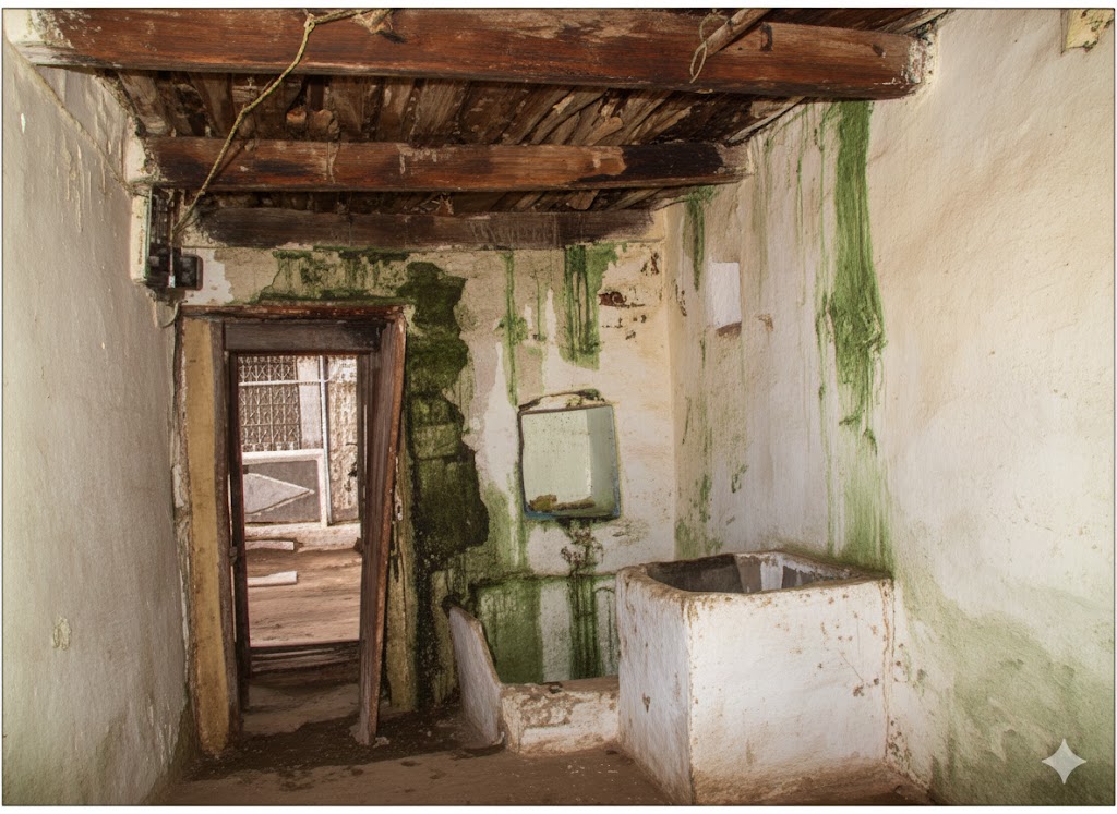 The interior of the house at Uravakonda the main room
