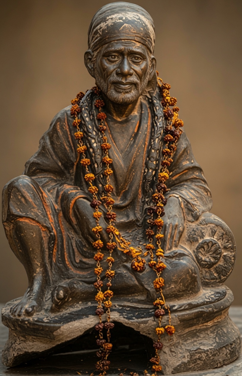 Shirdi Sai Baba was installed on a boulder in Anjaneyulu's garden