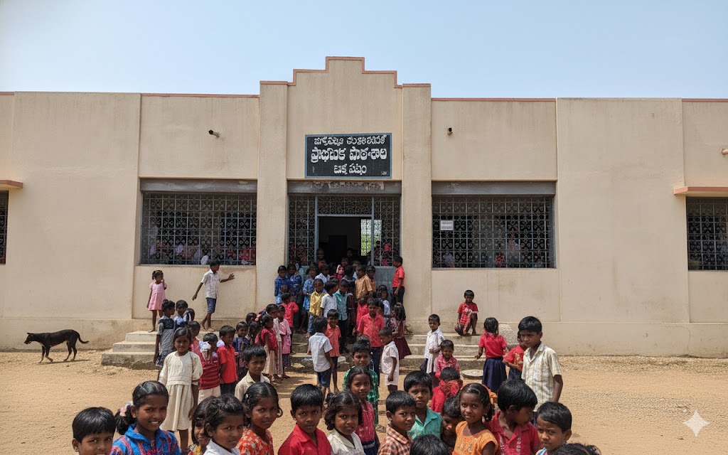 Samithi Elementary School where Sathya studied