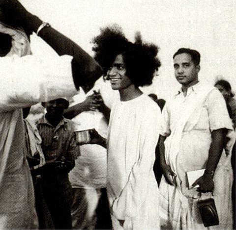 Swami with Kuppam Krishnamurthy