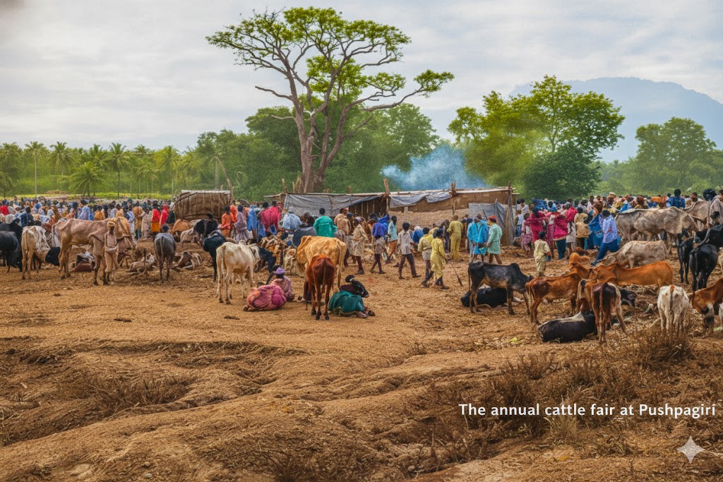The annual cattle fair at Pushpagiri